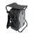 AURORA Outdoor Backpack - Mochila con taburete - negro