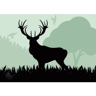 STRONGHOLD Animal Target Face - Deer Silhouette - 59x 84 cm - hydrophobic / tear-resistant