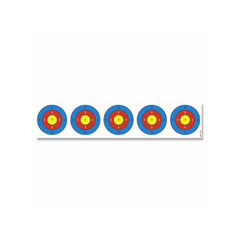 Zielscheiben für Blasrohr - 5 Scheibenbilder - mit Nylon-Fäden